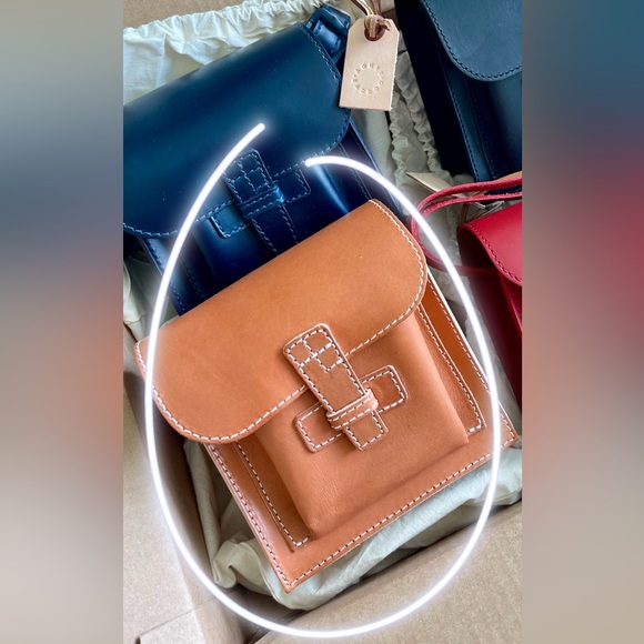 Agnes Baddoo CAMEL BROWN .5 sac crossbody: Brand new in dust bag: Gorgeous bag! - Picture 2 of 11